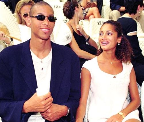 Marita Stavrou with her ex-husband Reggie Miller